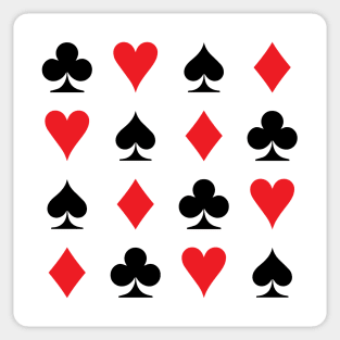 Playing Card Symbols Suit Pattern 2 Sticker